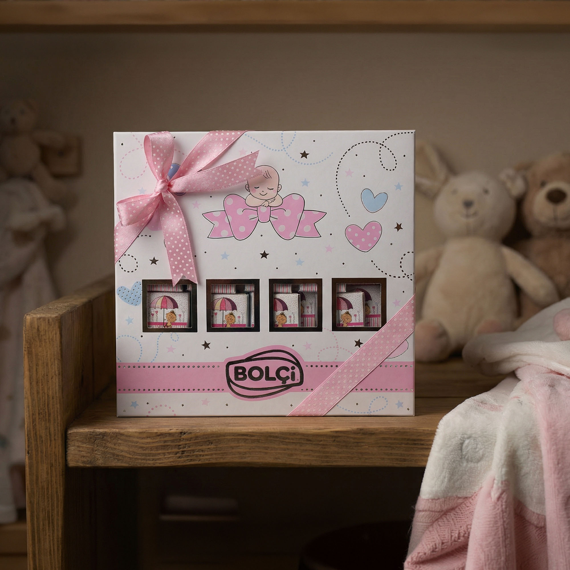 Bolçi Madlen Bebek Pembe Kutu Çikolata 2 Bolçi Madlen Bebek Pembe Kutu Çikolata - Görsel 2
